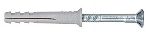 Upat Nail Dowels UN 6 x 60/30 S, Countersunk Head, Dowel Collar, Standard, Pack of 100, The Proven Impact Dowel for Quick Installation