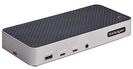 StarTech.com USB-C Dreifach Monitor Dockingstation - HDMI/DP Dreifach 4k USB C Dock - 5x USB Hub- GbE - 100W PD - Universelle Multi Monitor Dockingstation - Thunderbolt 3/4 Kompatibel (116N-USBC-DOCK)