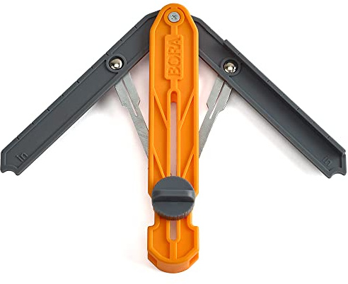 BORA MiteriX Compact Angle Finder Tool Gauge, Duplicates & Splits in Half for Precise Transfer to Miter Saw, Easy Corner and Angle Measuring & Duplicating - 530402