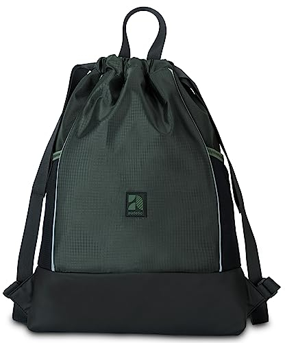 AUDETIC Turnbeutel Damen & Herren Oliv - Fit - Sportbeutel für Alltag, Festival, Sport - Rucksack Beutel mit Kordelzug und verstellbaren Schulterträgern - Wasserabweisend
