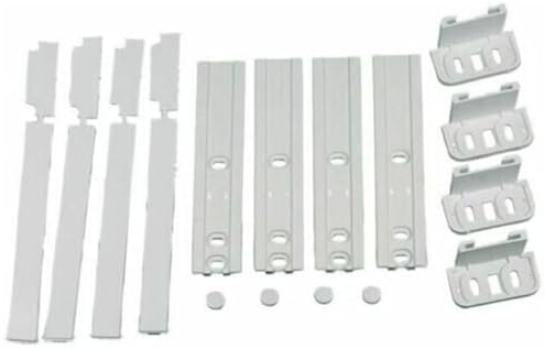 SKYSCRAPPER - Universal Integrated Fridge Door Slider Mounting & Installation Sliding Bracket Fixing Kit (Pack of 4)