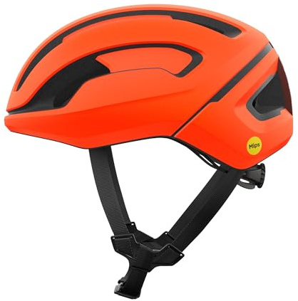 POC Omne Air MIPS Casco de Bici, Unisex-Adult, Fluorescent Orange Matt, S (50-56cm)