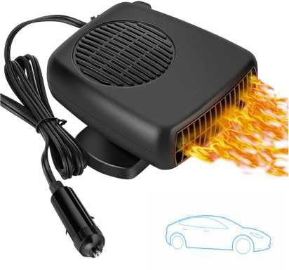 Showvigor Auto-Heizung, 12 V, 150 W, tragbare Windschutzscheibenheizung, Defogger, Entfroster, 2-in-1-Schnellheizung, Fahrzeugheizung, Automatische Windschutzscheibenheizung