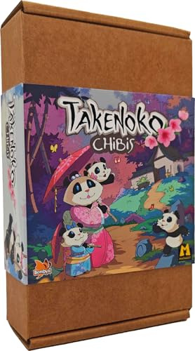Asmodee TAKENOKO Förlängning: Chibis, Brädspel - Brädspel med Babyfigurer Pandor, Nya Plattor och Mål, Strategi och Management, Familjespel, Bombyx/Matagot