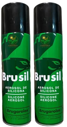 Lot de 2 sprays en silicone pour caoutchoucs ou matières plastiques. Spray en silicone Brusil Brugarolles 500 ml