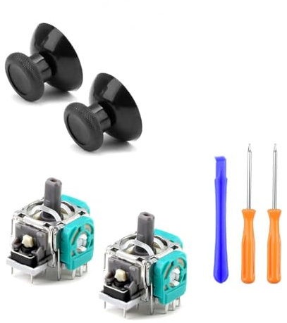 Xbox Thumbsticks Replacement Kit for Xbox One S/X & Controller S - 2 Thumbsticks 2 Analog Modules Repair Tools Set with 3D Analog Joystick Modules & Sensor