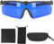 XIASABA -Ball finden Brille polarisierte UV -Proof -Sonnenschutz Grasfilter Sport Sonnenbrille ideal zum Radfahren und andere Outdoor -Aktivitäten mit Aufbewahrungsbox und Brille (6030F black suit)