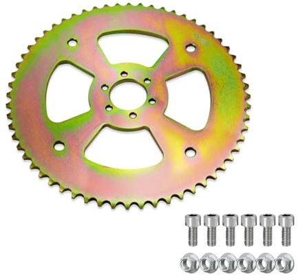 60T High Torque Rear Chain # 40 41 420 Sprocket Mini Bike Sprocket 6 Hole for Coleman CT100U CC100X, for Mega Moto MMB80 105cc, for Motovox MBX10, for Baja Doodle Bug DB30