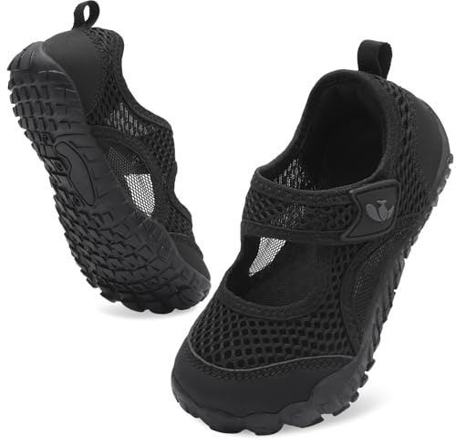 JOINFREE Kids Water Shoes Boys Girls Barefoot Sandals Quick Dry Closed Toe Wide Fit Aqua Shoes for Beach Paddling Pool River Walking Hiking Summer Outdoor Play