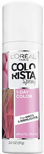 L'Oreal Paris Hair Color Colorista 1-Day Spray, Pastelpink, 2 Ounce