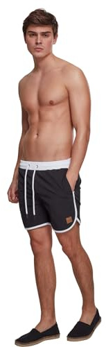 Urban Classics herr Shorts Tb2050, Blk/vit, L