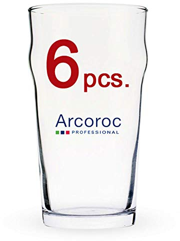ARCOROC Nonic Pint Beer Glass 570 ml Set de 6