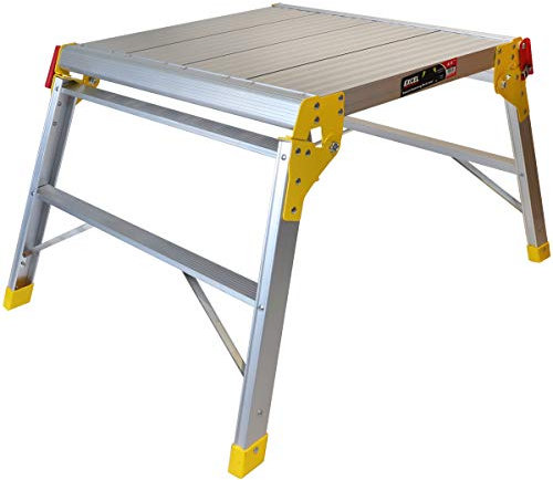 Excel Aluminium Folding Hop Up Work Platform Bench 600mm x 600mm