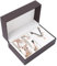 YUYTE Damen Armbanduhr Armband Schmuck Set, Damen Schmuckset Uhrenarmband Halskette, Rose Gold und Gold für Frauen Mädchen Quarzuhr für Weihnachten Bracelet Jewelry Set