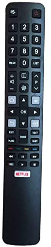 Remplacement Telecommande TCL Thomson RC802N pour télécommande TCL Android TV pour Thomson TCL Smart TV 4K UHD TV 32ES560 32ES580 40ES560 43EP640 pour Telecommande TCL ARC802N RC802N