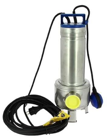 Pompe de relevage eaux usées DELINOX avec flotteur DXVM 35-5 en acier inoxydable argenté