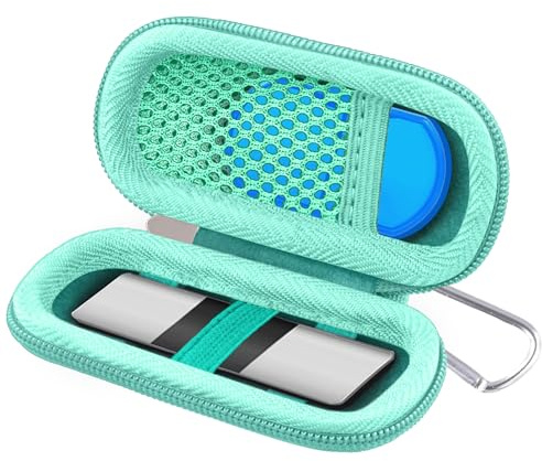 khanka Hard Case for AliveCor KardiaMobile ECG Monitor, Fits KardiaMobile 6L/6L Max, 6-Lead Personal EKG Device, Portable Heart Monitor Storage (Case Only)（Teal）