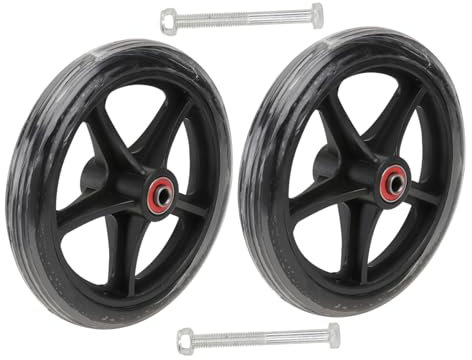 Artibetter 2pièces Roues Avant Fauteuil Manuel Pneus Solides Polyuréthane Avec Roulements à Billes Résistants à L’usure Et Faciles à Installer Pour Fauteuils De Mobilité