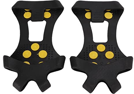 Aoaoy 1 par 10 dubbar halkfri snö is klättring sko spikes grepp klossar skor skydd (S)