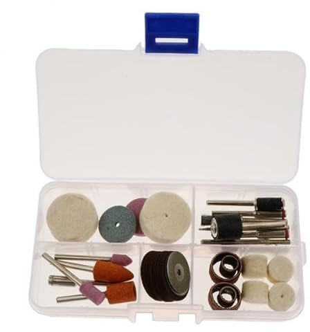 Baoblaze 3x 1 Caja de 37 Piezas de Brocas de Accesorios para Herramientas Rotativas Accesorios de Esmerilado de Perforación