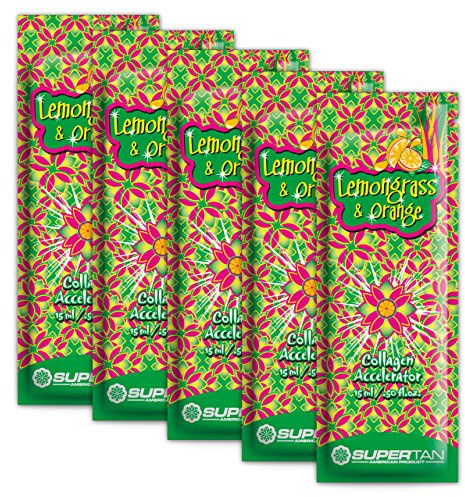 SuperTan Sensations Lemongrass and Orange Collagen Accelerator, 5er Pack (5 x 15 ml)