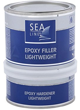 SEA-LINE Leichter Epoxid Spachtel 750ml | 1:1 | Leichtfüller Yacht/Boot Fairing | Großflächig, Schleiffreundlich | Gewichtsersparnis, Ideal für Überwasser-Arbeiten