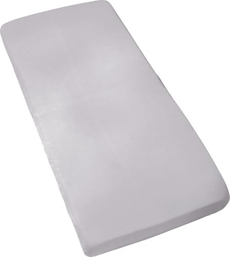 Erwin Müller Kinder-Spannbettlaken Murnau Single-Jersey - grau Größe 60x120 cm - 70x140 cm - hautfreundlich, atmungsaktiv, bügelfrei, strapazierstark