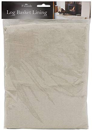 JVL Log Basket Cotton Lining, Large