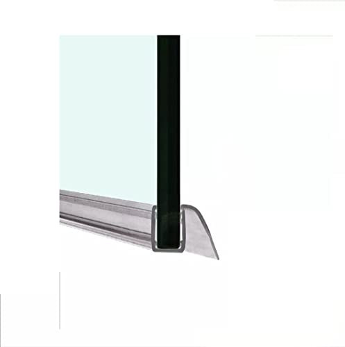 Guarnizione con Gocciolatoio Sotto Porta per Box Doccia per vetri spessi 6 a 8 mm. (Lunghezza 100CM)