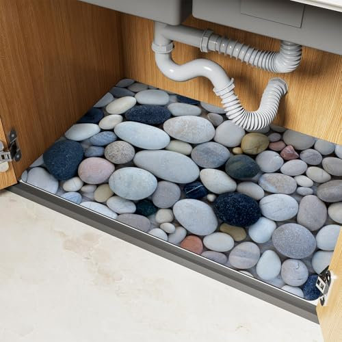 Alfombrilla Debajo Del Fregadero Impermeable Tapete Para Debajo Del Fregadero Protector De Alfombrilla De Goma Flexible Bandeja De Goteo Bajo Fregadero Para Gabinete De BañO (Colour 2,60x60cm)