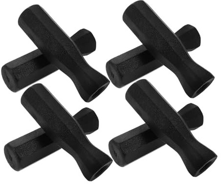 KOMBIUDA 8st Griff Für Fußballtisch Ersatz-kickergriff Kickergriffgriff Tischfußball-kunststoffgriffe Praktisches Kicker-griffteil Tischfußballgriff Aus Kunststoff Kicker Teil Plastik Black