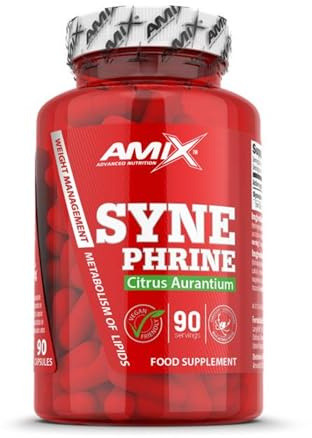 Amix™ Synephrine – 90 Cápsulas Vegetales con Extracto de Citrus aurantium – Control de Peso y Apoyo al Metabolismo de Grasas y Carbohidratos – Suplemento Vegano