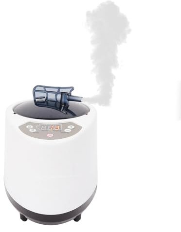 Sauna ånggenerator, ångbastu, bastuångkokare med fjärrkontroll, 1 000 W 3 l ångbastukit, avgasningsmaskin, kroppsavgiftning, bärbar bastuångkokare, för dusch, hem, badrum, spa