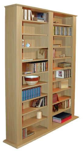 WATSONS GENESIS - Multimedia 1060 CD / 420 DVD Blu-ray Storage Shelves - Oak