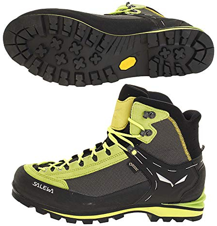 Salewa Crow Gore-Tex Scarponi da Trekking da Uomo, Verde, 8.5