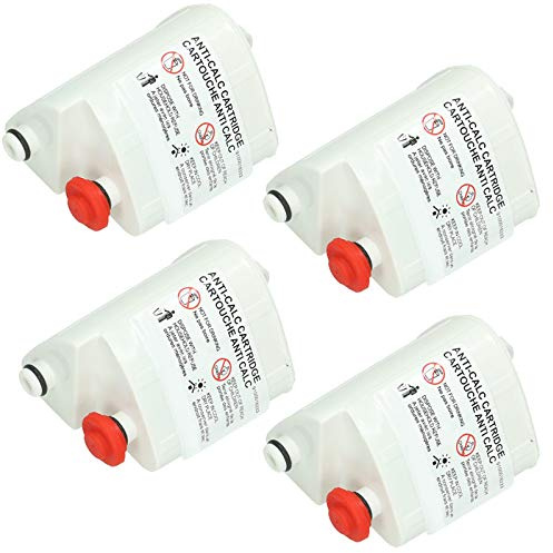 SPARES2GO Anti-Calc Filter Cartridges Compatible with Tefal Steam Irons (Pack of 4, Fits Easy Steam, Fits Fasteo, Fits Liberty)