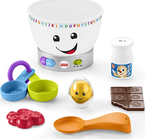 Fisher-Price Laugh & Learn - Juguete de Aprendizaje para bebés, Cuenco mágico para Mezclar Colores con música y Luces para niños a Partir de 6 Meses, GJW20