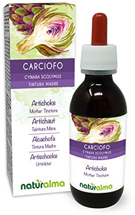 Artischocke (Cynara scolymus) Blätter Alkoholfreier Urtinktur Naturalma - Flüssig-Extrakt Tropfen 120 ml - Nahrungsergänzungsmittel - Veganer
