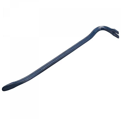 sourcing map 15 Inch Wrecking Bar Sleever Bar Steel Hexagonal Pry Bar Angled Chisel End Wide Claw