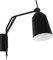 EGLO Wandlampe Loreto, Wandleuchte innen mit Schalter und Stecker, Wandleuchter mit Schwenkarm, Flurlampe aus Metall in schwarz und weiß, Lampe Wand mit E27 Fassung