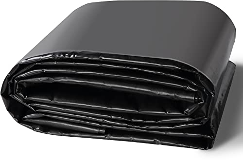 VEVOR Bâche Bassin 3x3,9 m Revêtement pour Étang Épaisseur 0,5 mm Pliable PEBDL sous-Couche Facile à Découper pour Étangs à Poissons, Carpes Koi, Jeux d'eau, Cascades, Fontaines, Jardins Aquatiques
