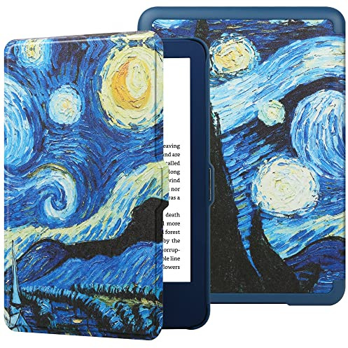 HGWALP Custodia per New Amazon Kindle 6(11th Generazione, 2024/2021 Release), Folio ultra sottile in pelle PU con auto sleep e wake, custodia protettiva per Kindle 2024 6 pollice-Starry Sky