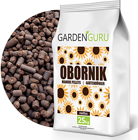 GardenGuru Dünger Hühnerdünger Hühnerdung organischer NPK Naturdünger 25kg Gartendünger Hühnermist