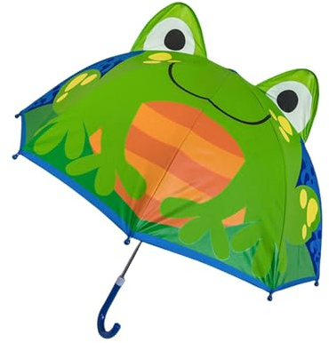 OonMan barnparaply barnparaply flicka barn baby långt handtag barnparaply, Liten groda, A