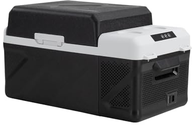 zcamp KM20 20L Glacière Electrique Voiture, Portable à Compression Réfrigérateur de Voiture,12/24V Mini Frigo pour Maison, pour dortoir, Camping ou Pique-Nique en Plein Air, 20 à 20℃