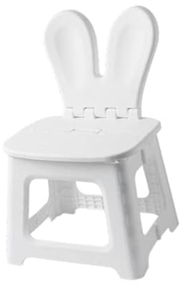 mophrati Lightweight Folding Chair Step Stool with Back Support Fun and Functional Children in Gardens and Play Areas Bedroom Camping Stool Picnic Backpacking