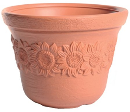 Pot de Fleurs Sunny 8L, Terre Cuite, 57 cm