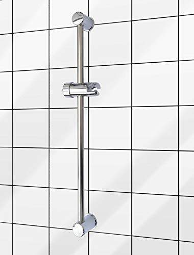 Romy | Brausestange | Metall 60 cm | mit Brausehalter | Duschstange | Dusche Brause | konisch | Duschinstallation | Dusch Halterung