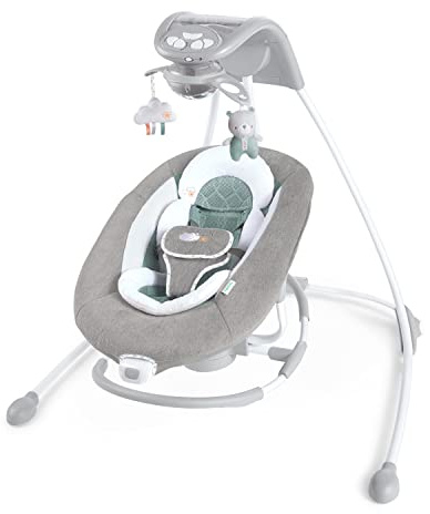 Ingenuity Altalena E Dondolino 2 In 1 Dreamcomfort, Pemberton, Con Luci E Vibrazioni, Melodie, Controllo Del Volume, Dalla Nascita