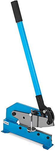 GLP Cisaille à métaux manuelle de 20,3 cm, très résistante de 0,6 cm à 0,6 cm d'épaisseur, plaque manuelle plate en acier, coupe de tôle, cisaille ronde en acier